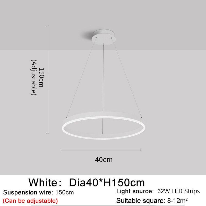 Mahsun - Chandelier with LED rings - Creating Coziness