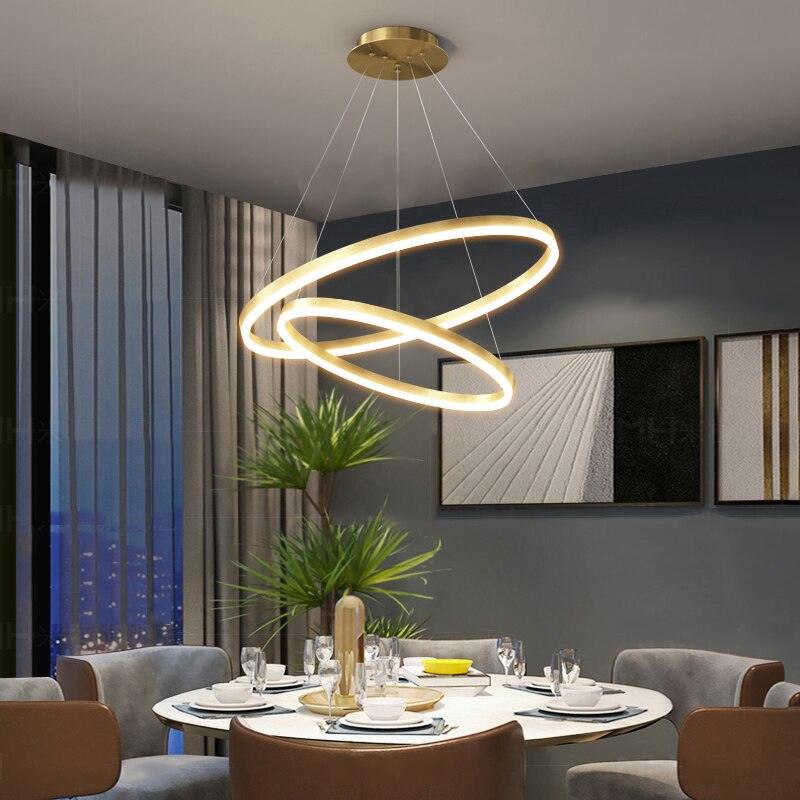 Mahsun - Chandelier with LED rings - Creating Coziness