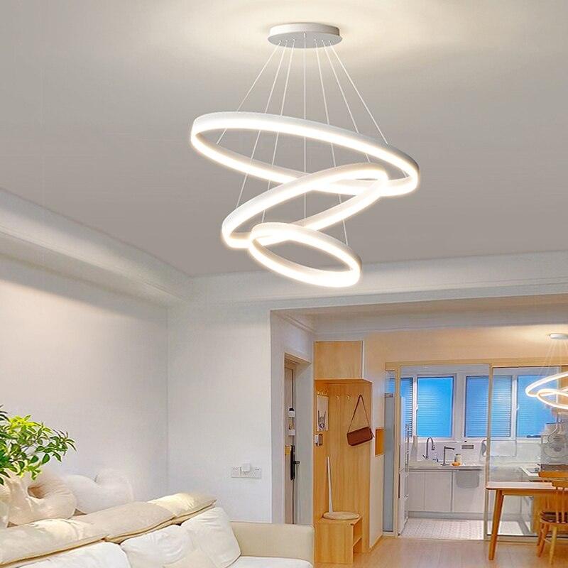 Mahsun - Chandelier with LED rings - Creating Coziness