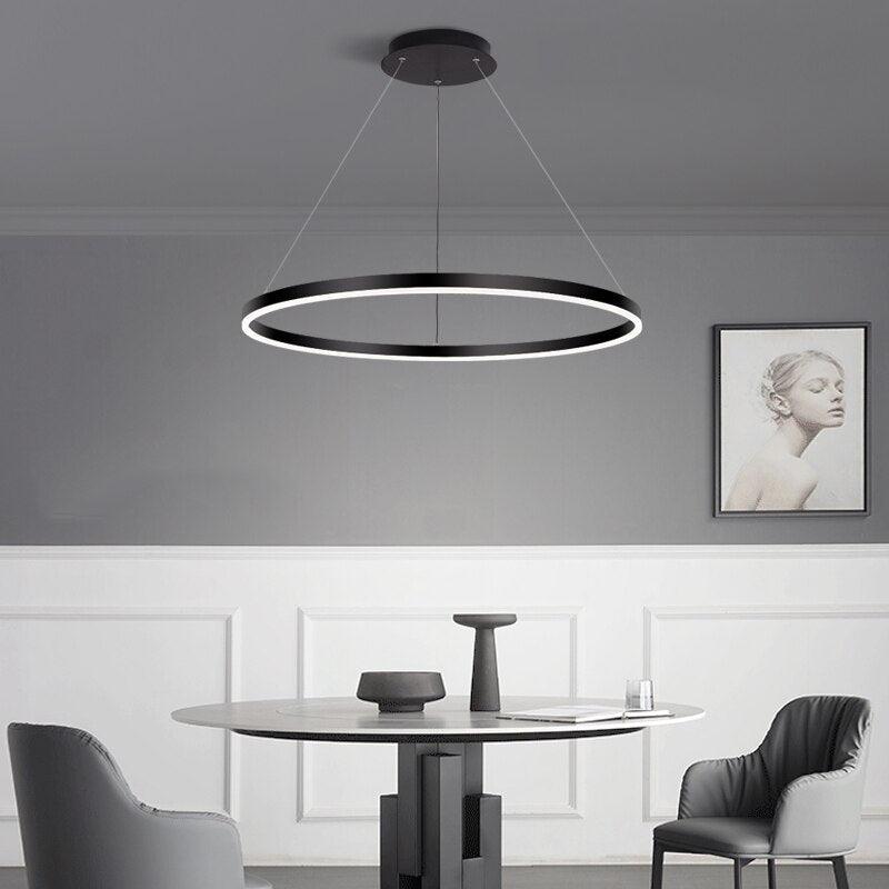 Mahsun - Chandelier with LED rings - Creating Coziness