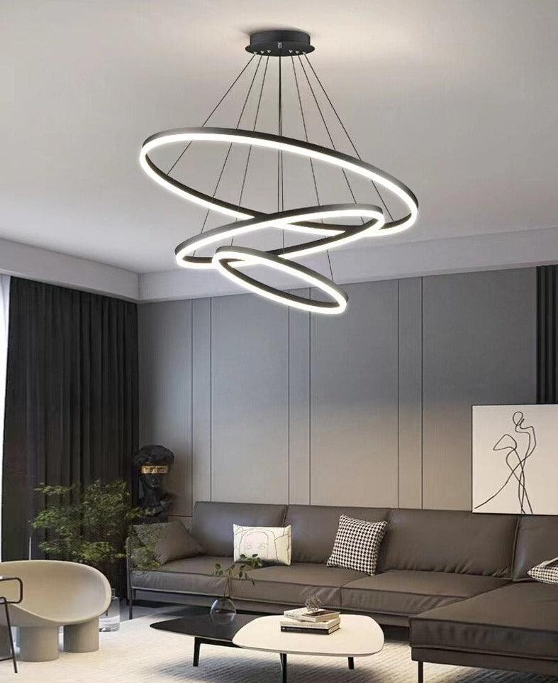 Mahsun - Chandelier with LED rings - Creating Coziness