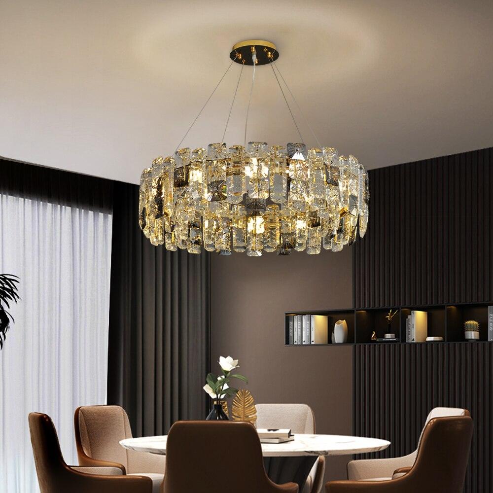 Meke Gold Crystal Chandelier - Creating Coziness