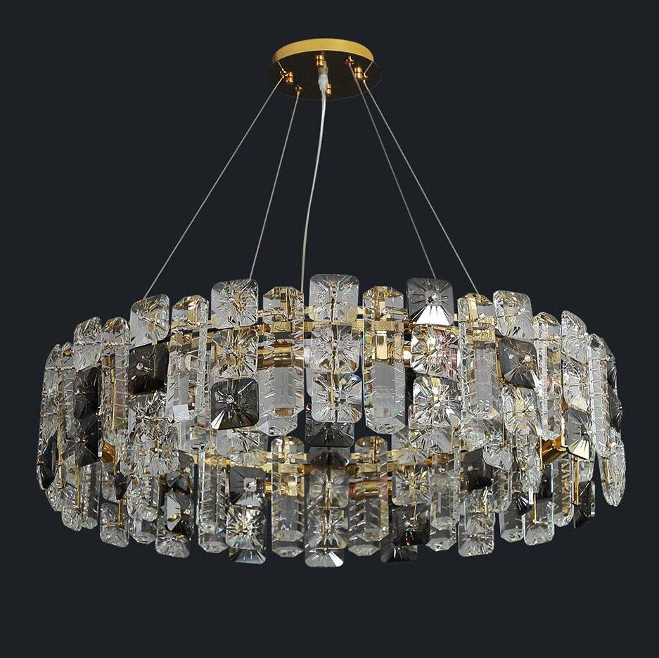 Meke Gold Crystal Chandelier - Creating Coziness