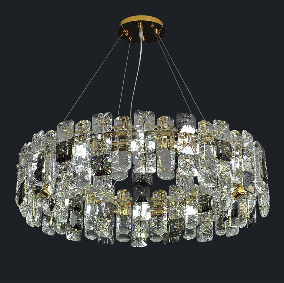 Meke Gold Crystal Chandelier - Creating Coziness