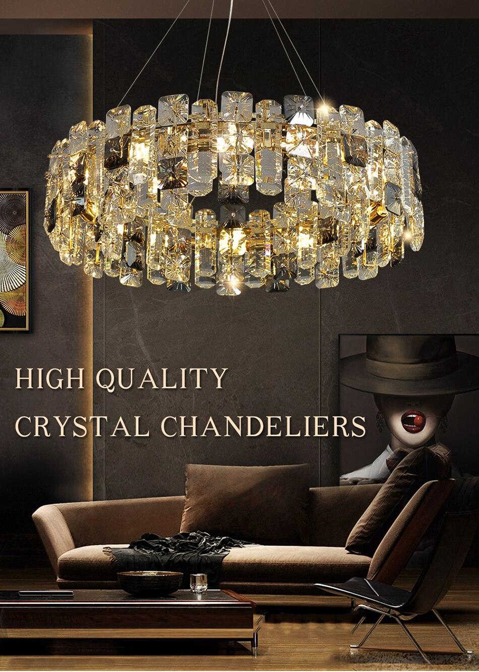 Meke Gold Crystal Chandelier - Creating Coziness