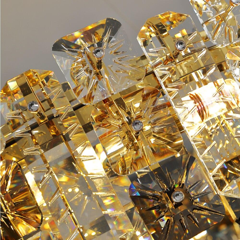 Meke Gold Crystal Chandelier - Creating Coziness