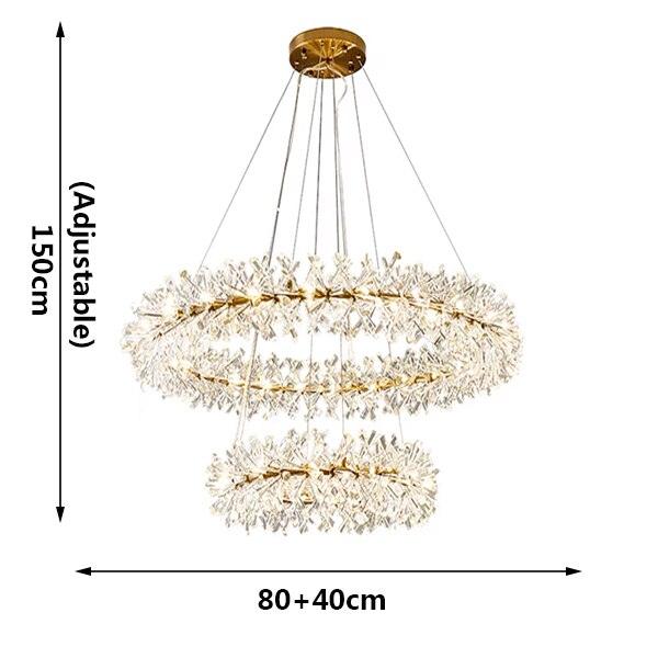 Mira Crystal Ring Chandelier - Creating Coziness