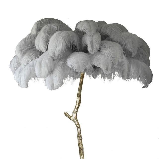 Ostrich Feather Lamp - Creating Coziness