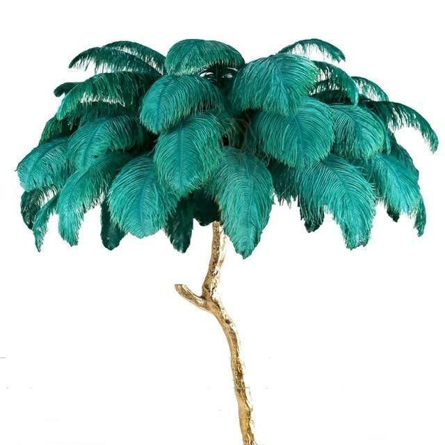 Ostrich Feather Lamp - Creating Coziness