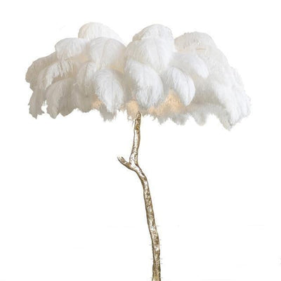 Ostrich Feather Lamp - Creating Coziness