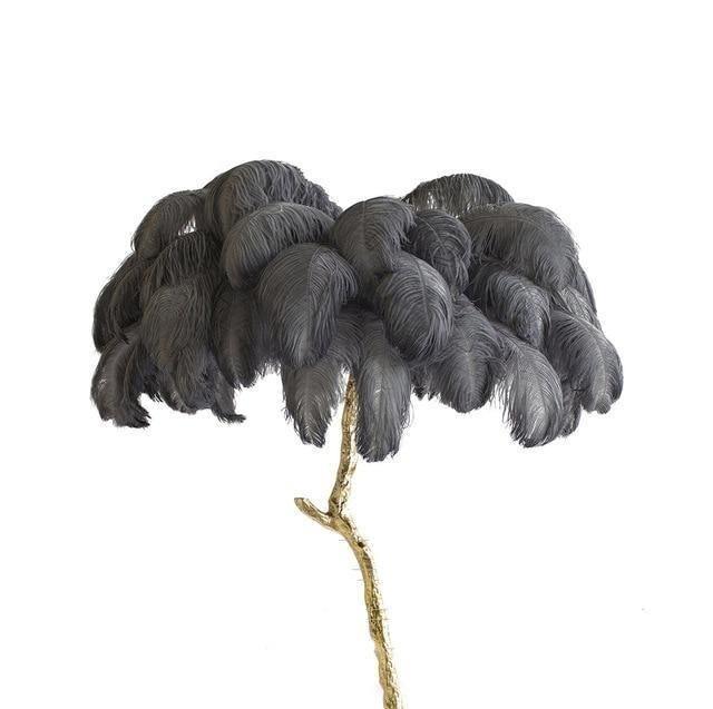 Ostrich Feather Lamp - Creating Coziness