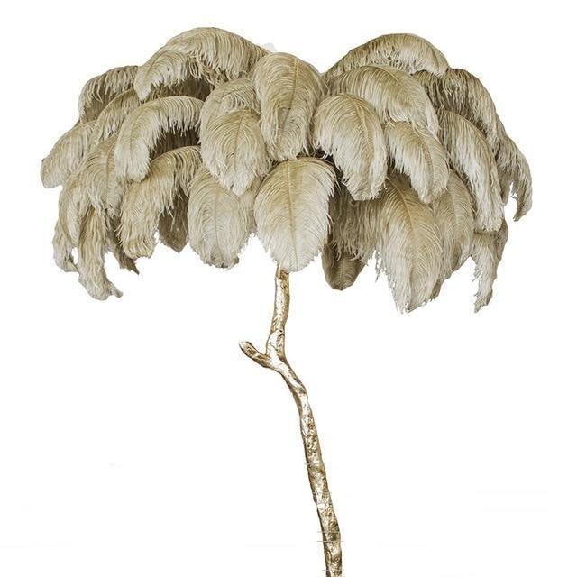 Ostrich Feather Lamp - Creating Coziness