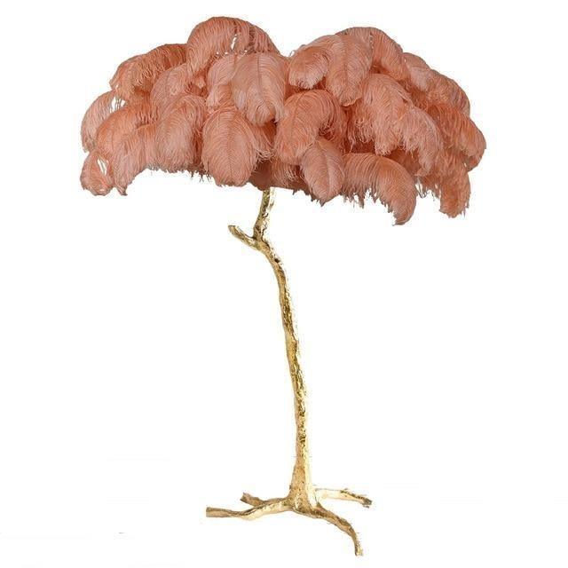 Ostrich Feather Lamp - Creating Coziness