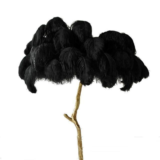 Ostrich Feather Lamp - Creating Coziness