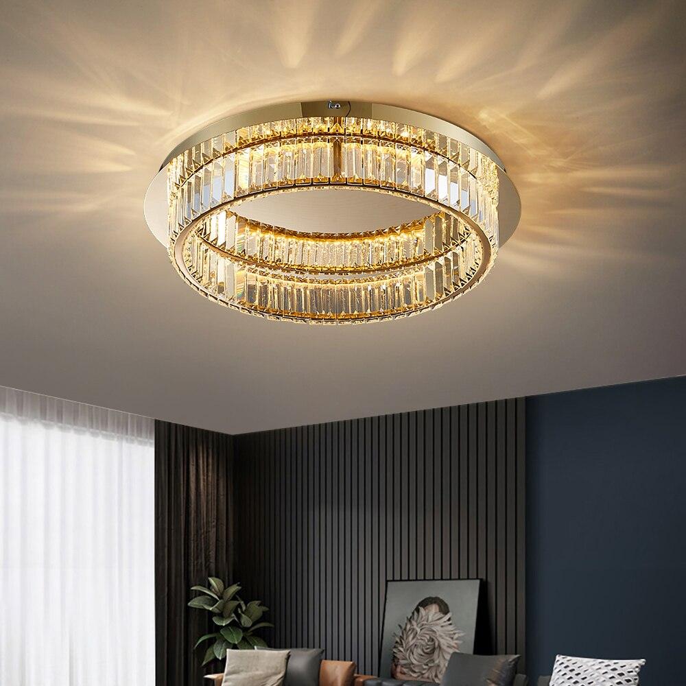 Round crystal chandelier - Creating Coziness