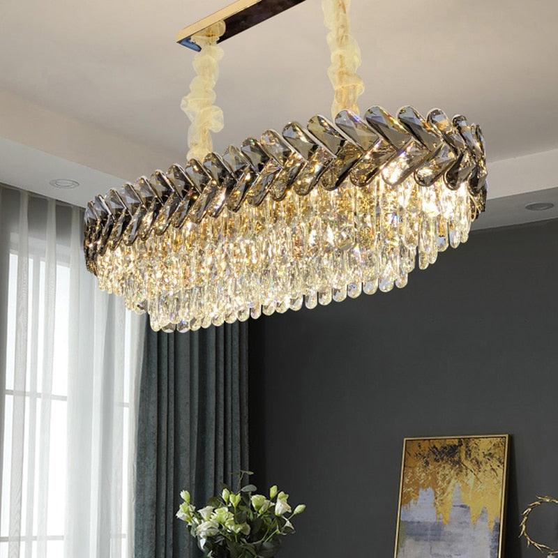 Ruby Three Tier Rounded Crystal Wrapped Chandelier - Creating Coziness