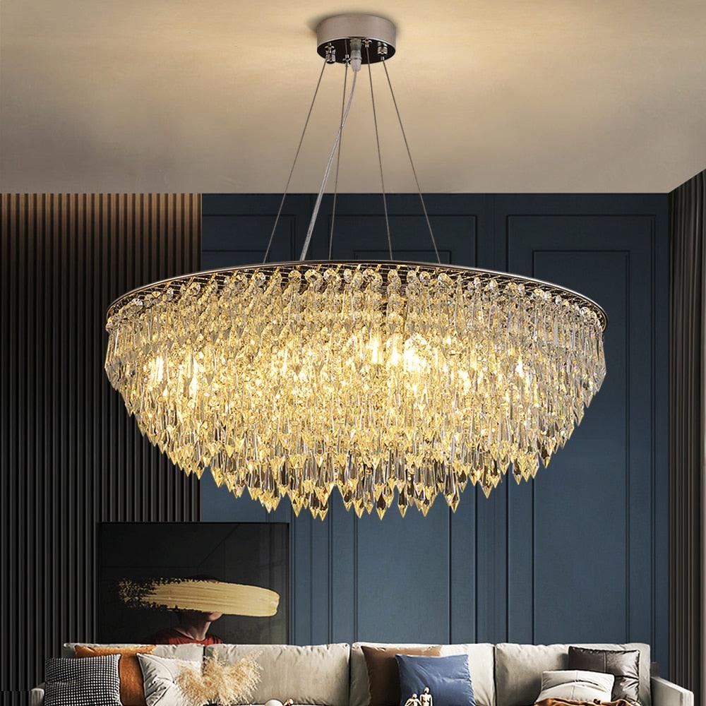 Vartolu Crystal Chandelier - Creating Coziness