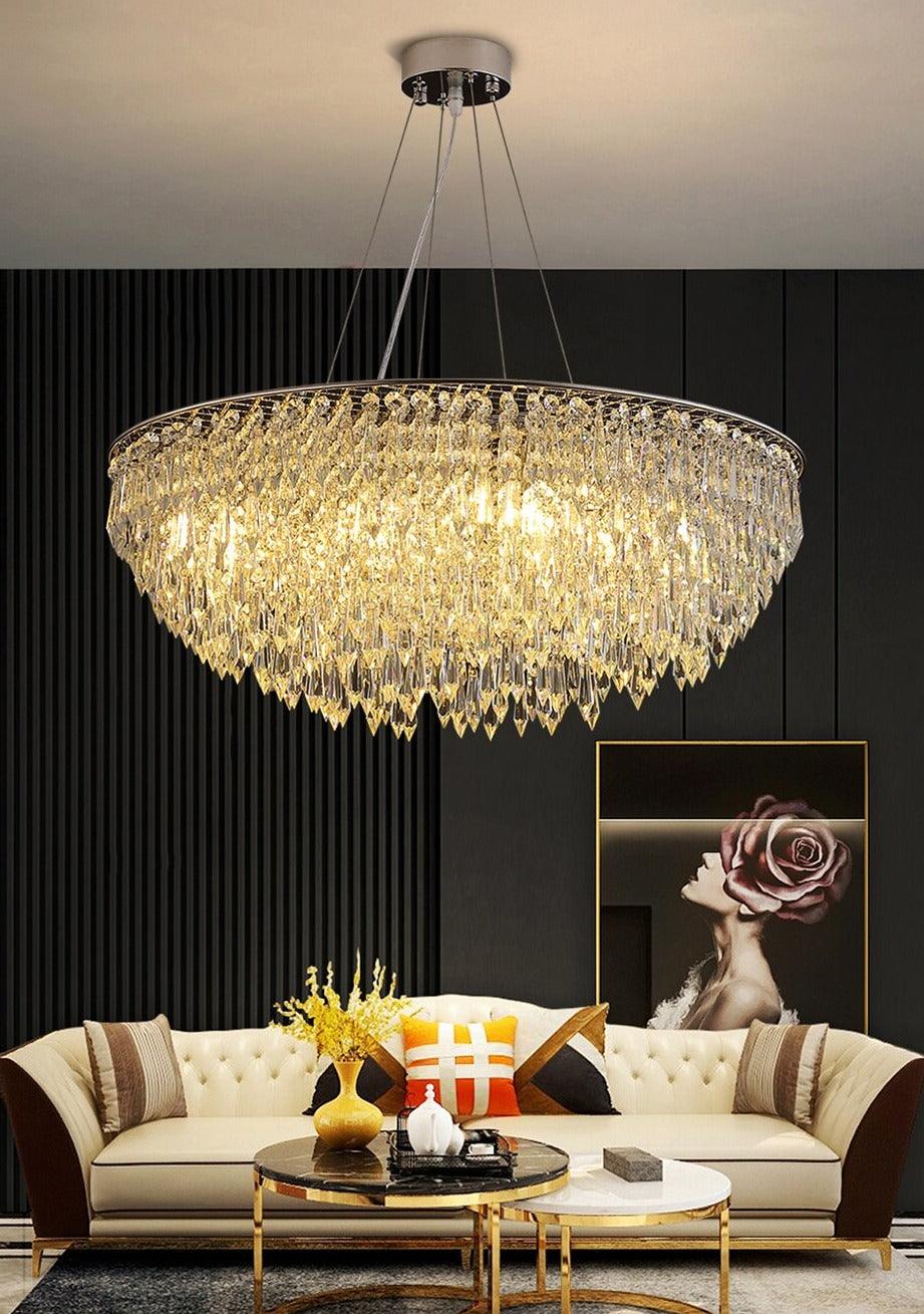 Vartolu Crystal Chandelier - Creating Coziness