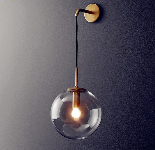 Wall Lamp Glass Ball Sconce - Creating Coziness