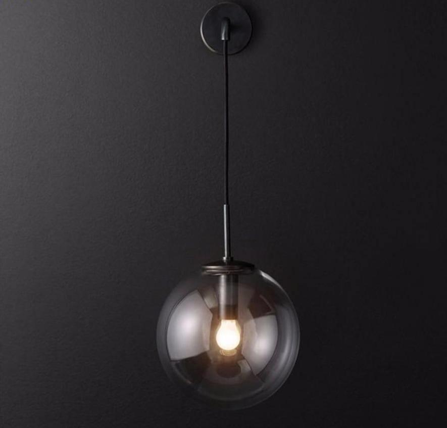 Wall Lamp Glass Ball Sconce - Creating Coziness