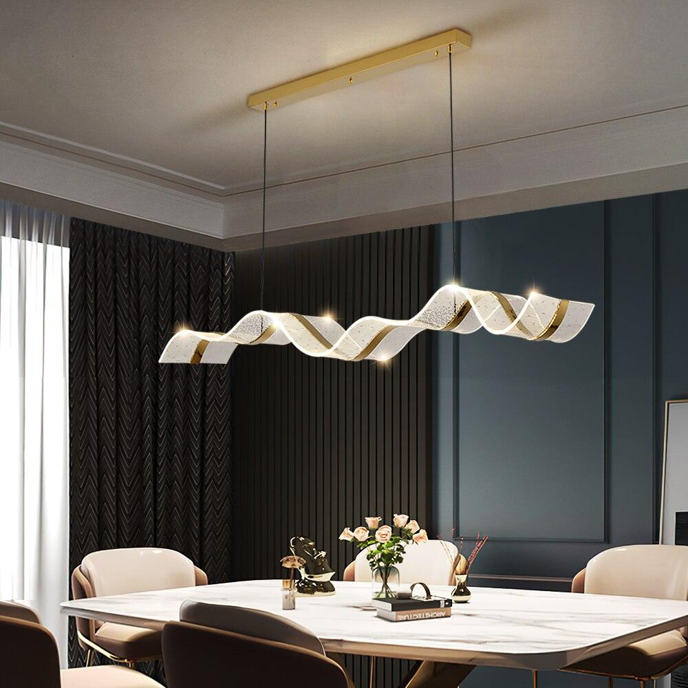 Wave Led Strip Chandelier - Creating Coziness