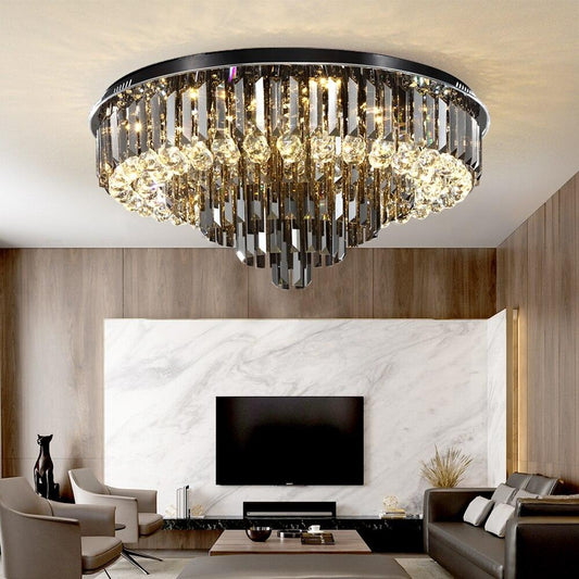 Windsor Crystal Ceiling Chandelier - Creating Coziness