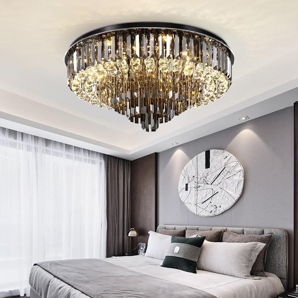 Windsor Crystal Ceiling Chandelier - Creating Coziness