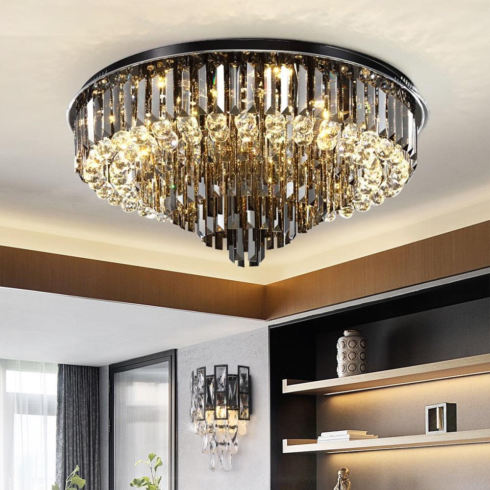 Windsor Crystal Ceiling Chandelier - Creating Coziness